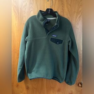 PATAGONIA Women's Synchilla Snap-T Fleece Pullover Small S Buffalo Green